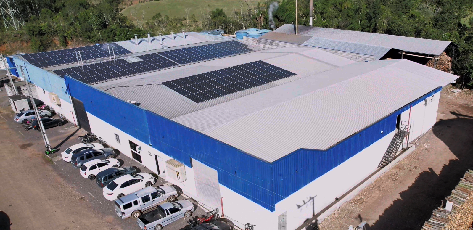 Painéis solares reais instalados na Alva Lav